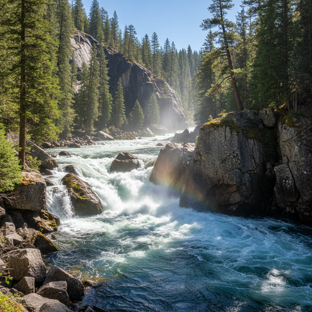 Водные пороги на реке