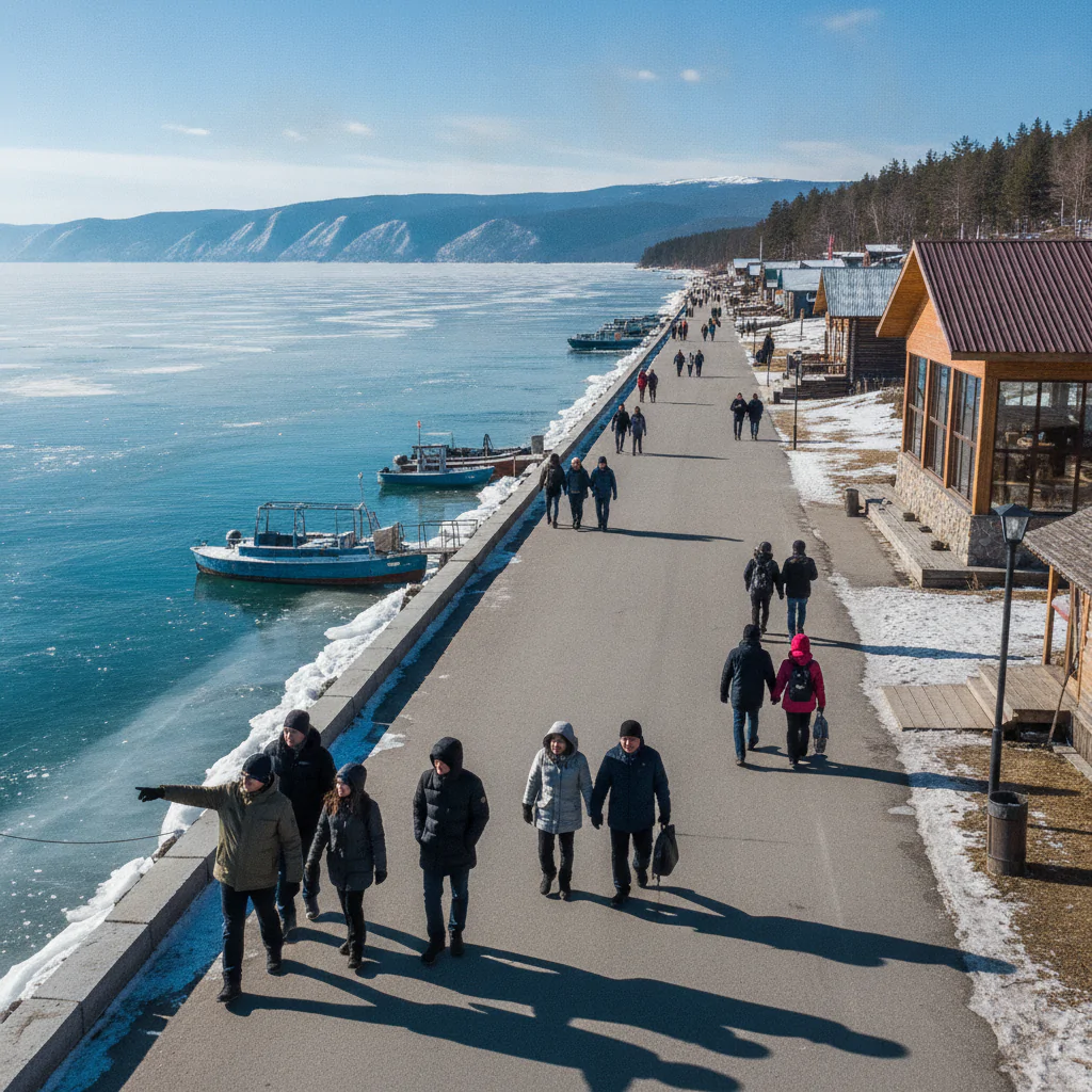 Прогулка по набережной Листвянки