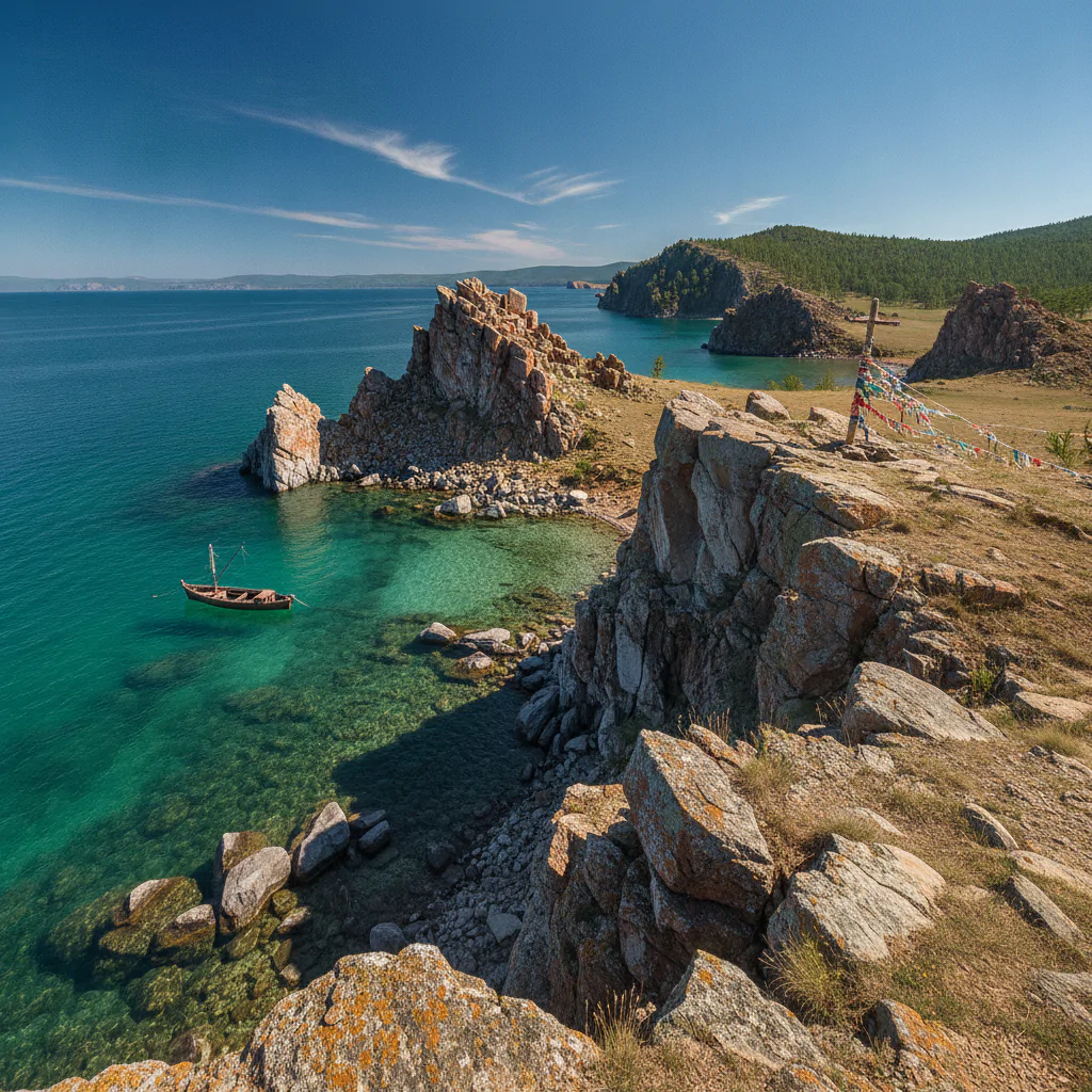 Остров Ольхон в лучах солнца