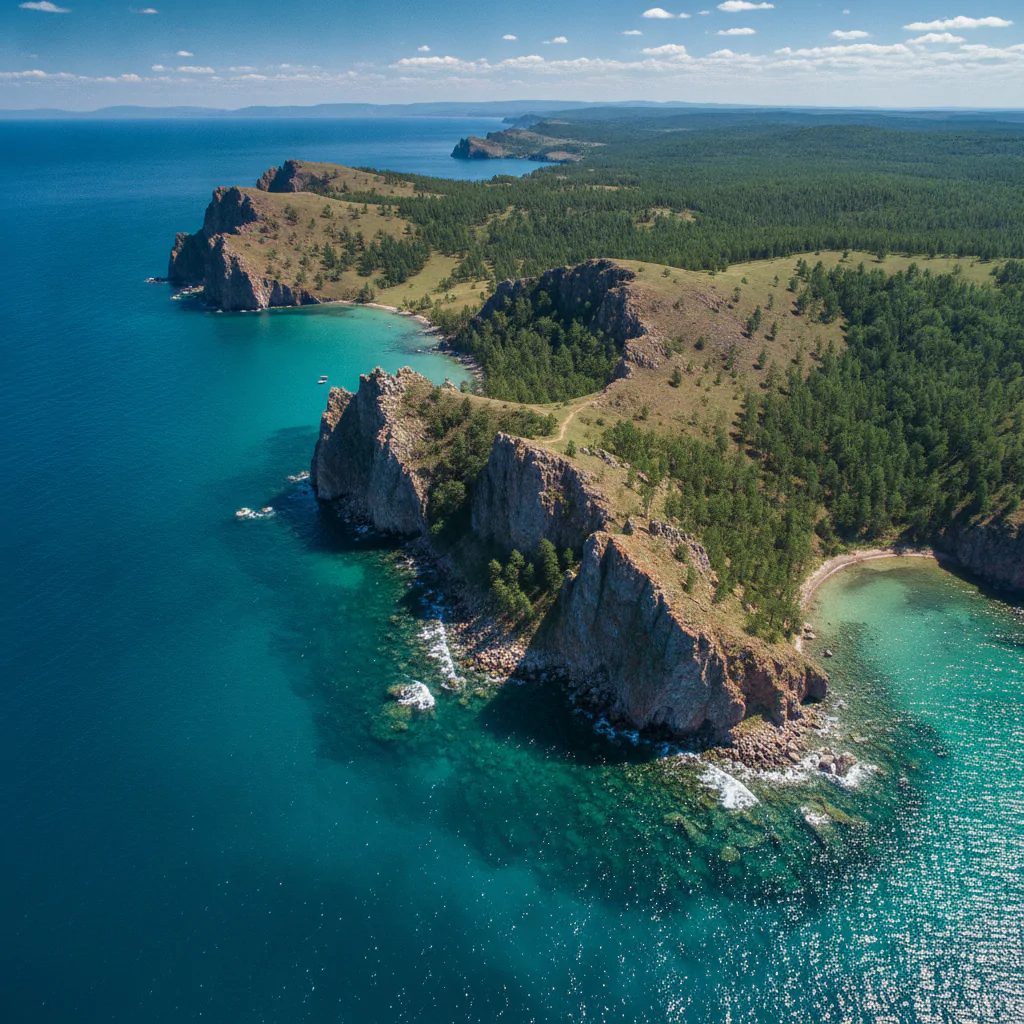 Остров Ольхон в лучах солнца