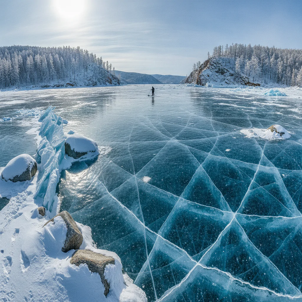 Зимний пейзаж Байкала