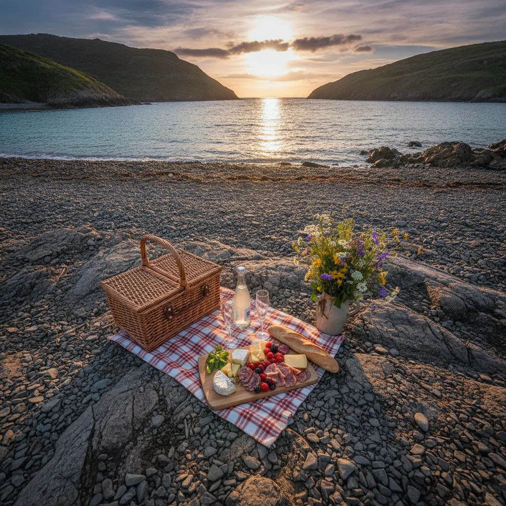 Пикник на берегу залива