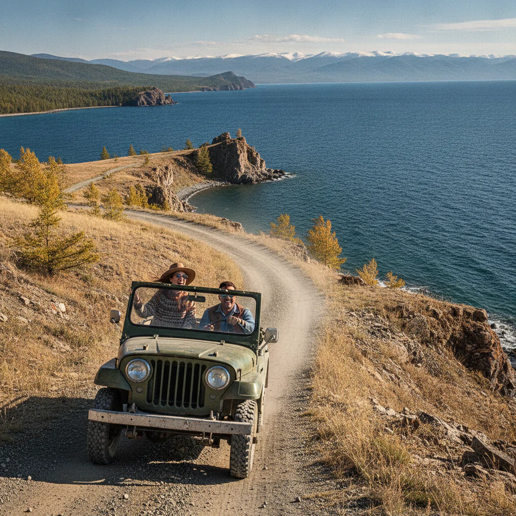 Джиппинг по берегу Байкала
