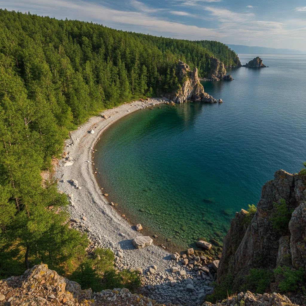 Уединенная бухта на Байкале