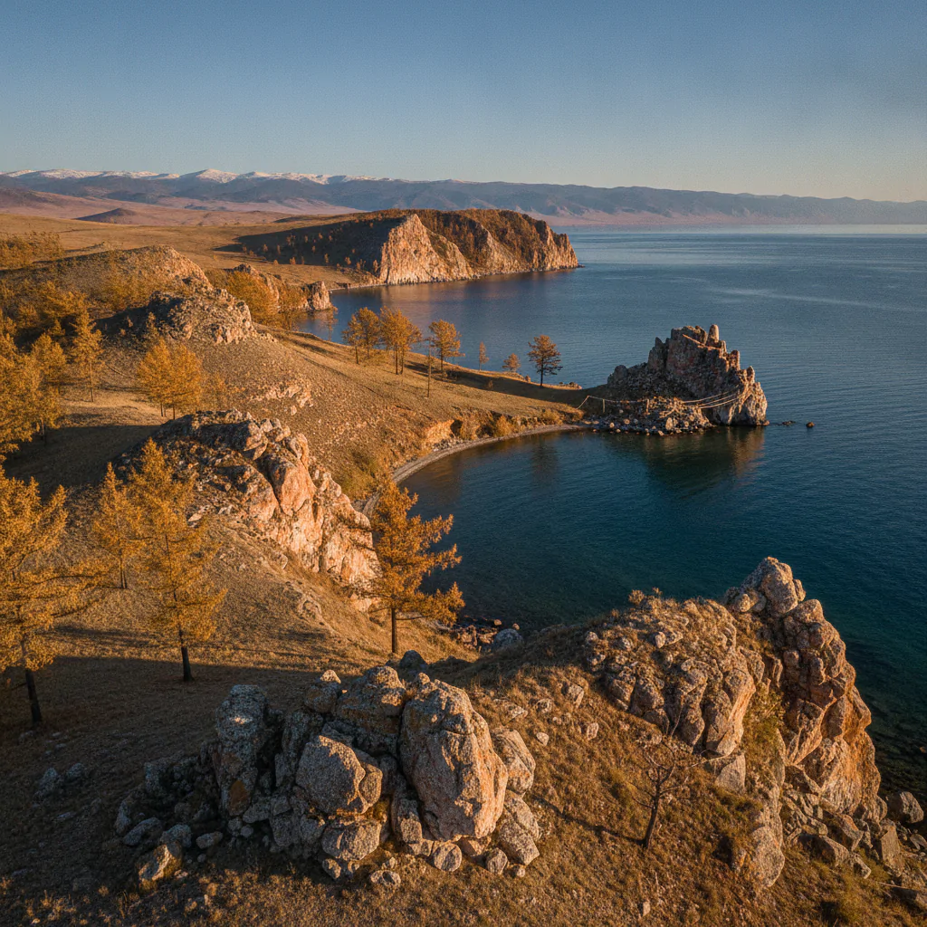 Остров Ольхон в лучах солнца