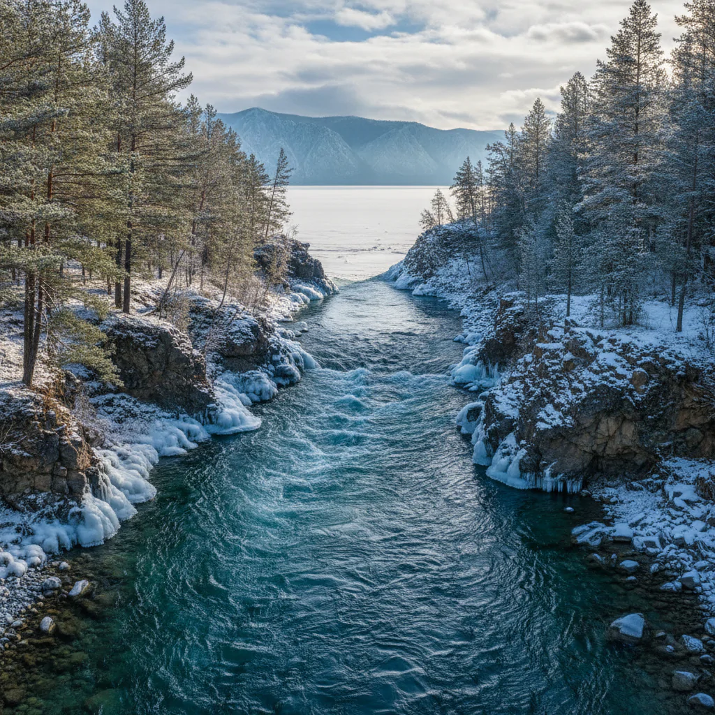 Исток Ангары в Листвянке