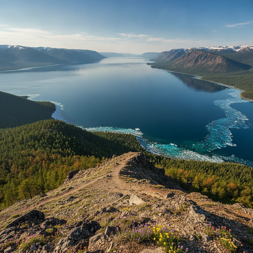 Панорама Байкала с высоты