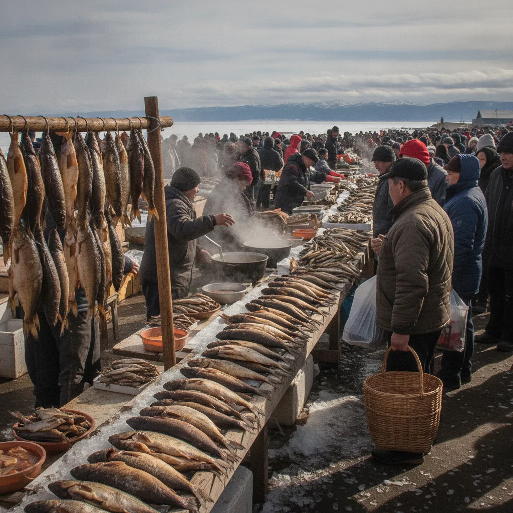 Рыбный рынок Листвянки