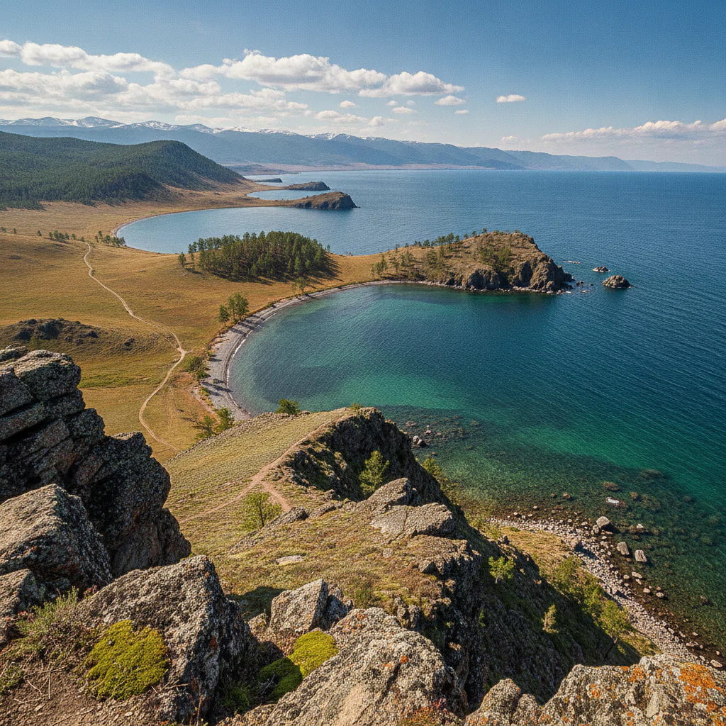 Вид на Малое море с высоты